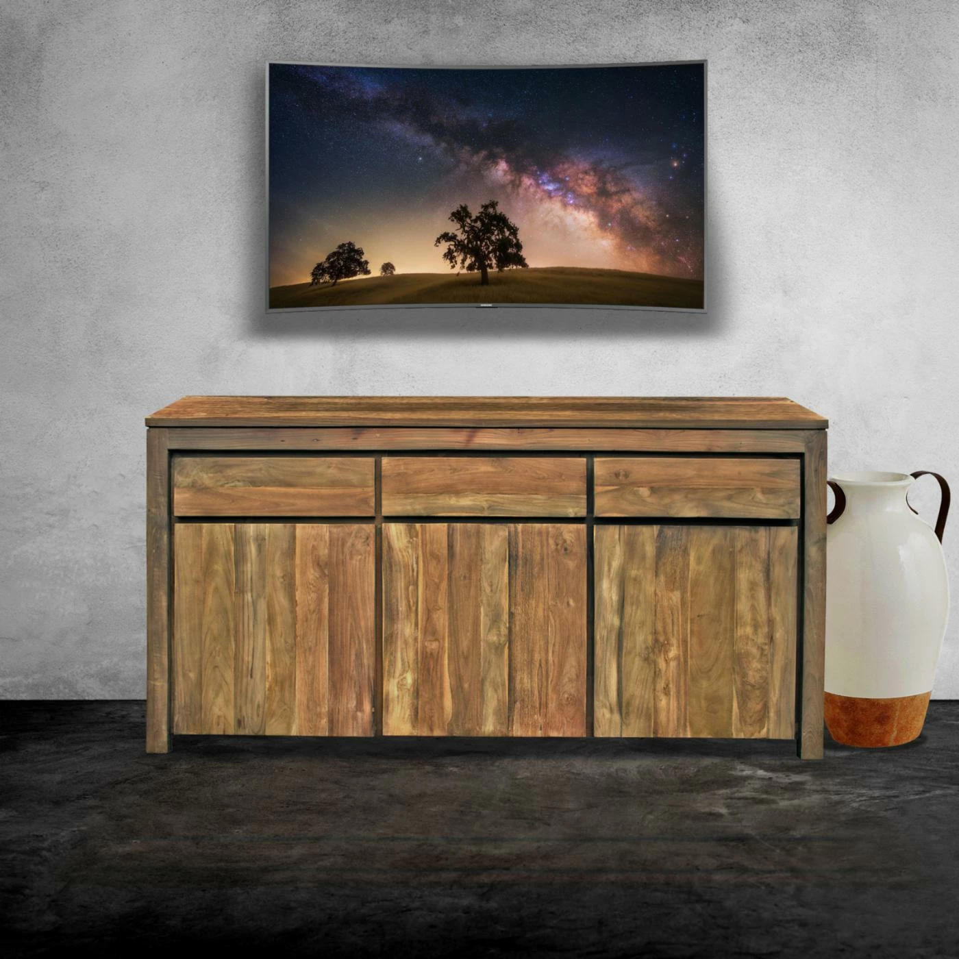 Best Sale π₯° FSC Certified Chic Teak Solo Recycled Teak Buffet With 3 Doors And 3 Drawers π - Image 3