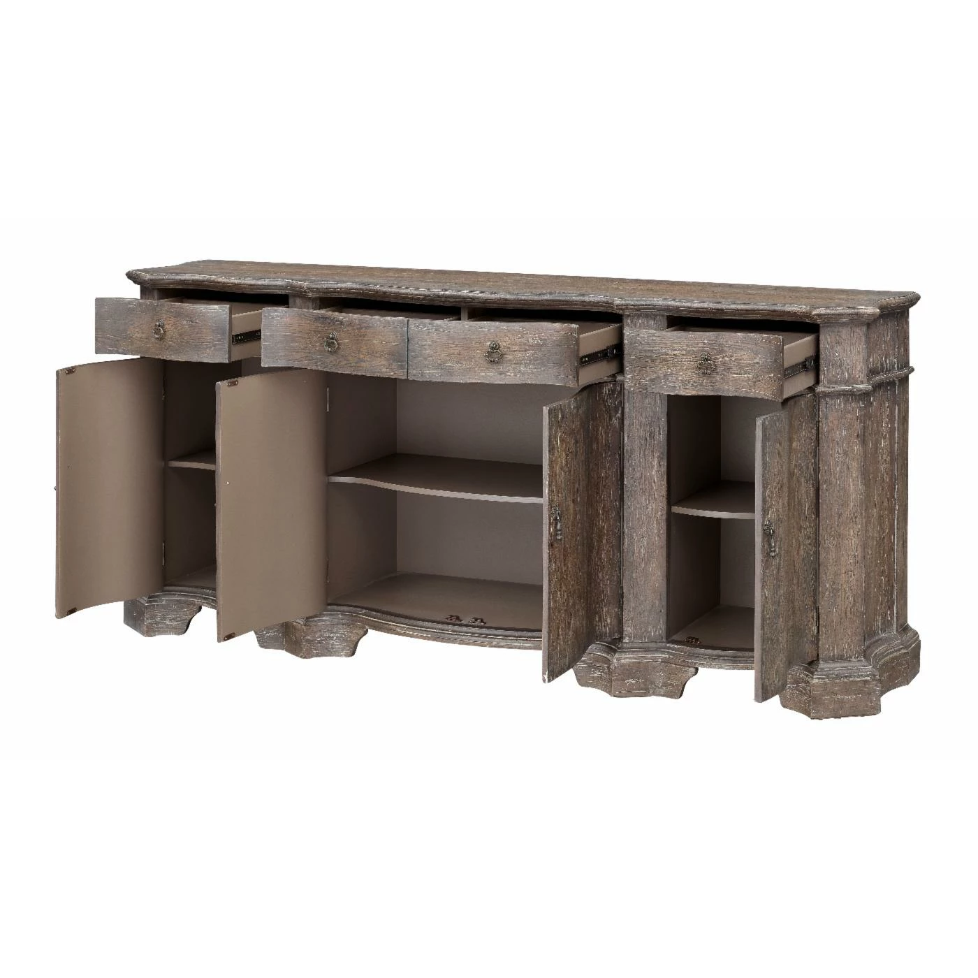 Hot Sale 𧨠Credenzas Coast To Coast Imports Shasta 4 Door/4 Drawer Credenza π - Image 4