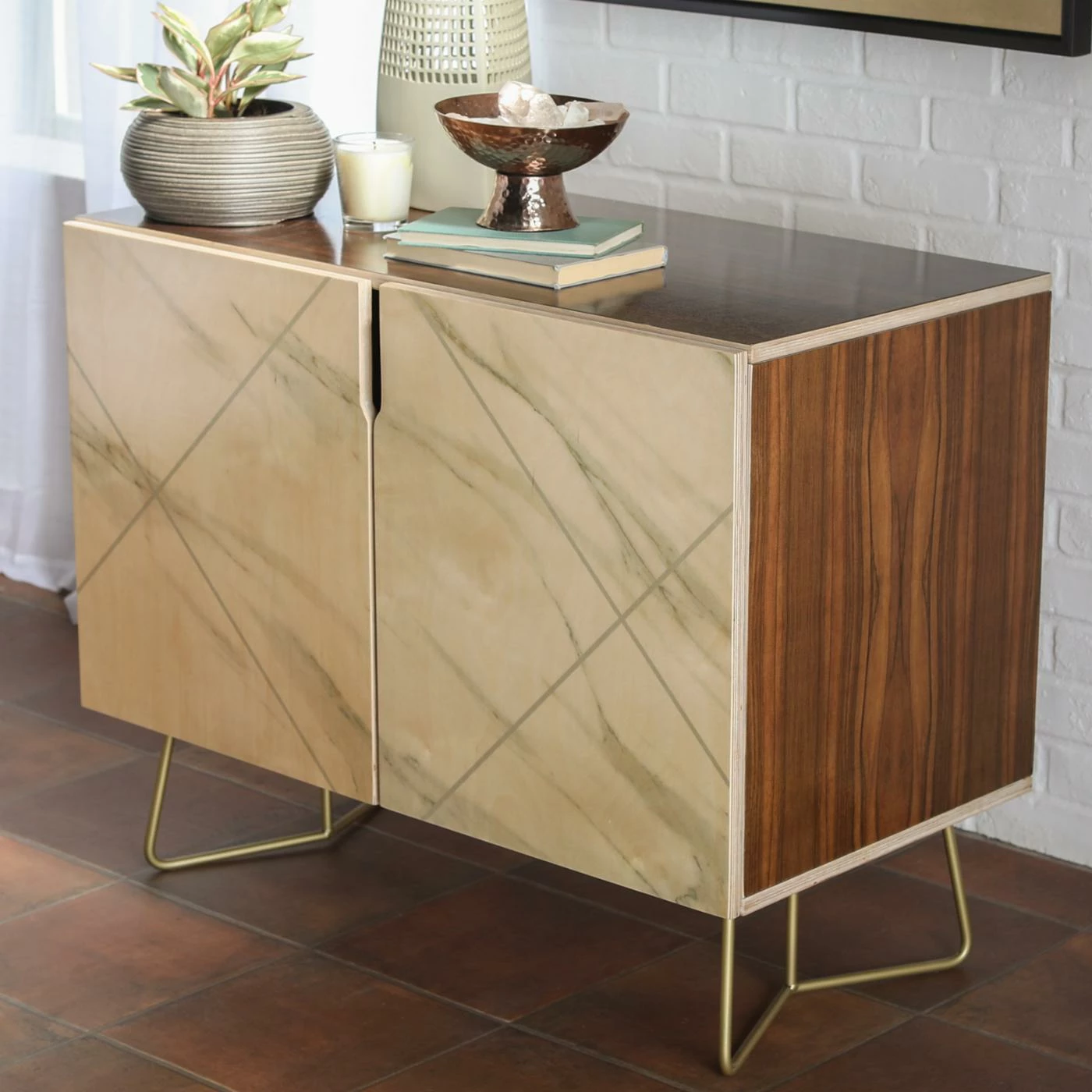 Buy ⨠Adjustable Shelves Deny Designs Iveta Abolina Alaskan Gelato II Credenza 𧨠- Image 4