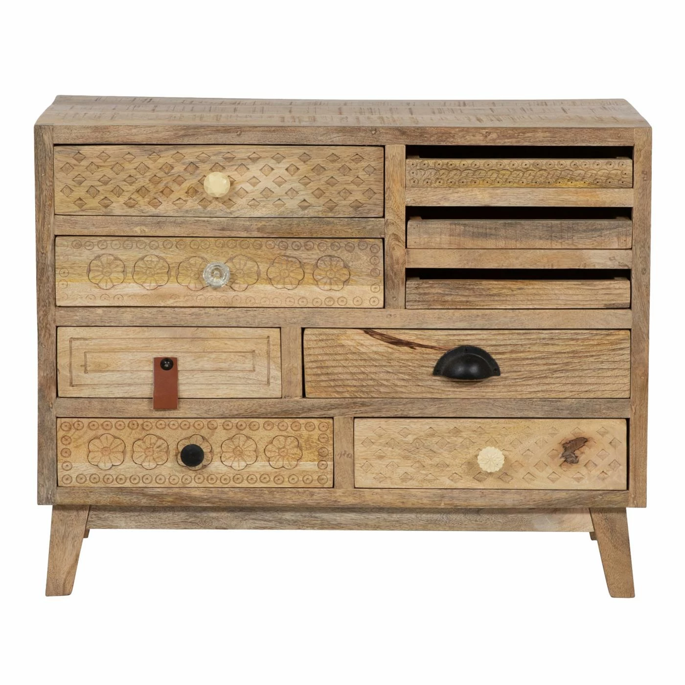 Cheapest π Credenzas Furniture Of America Dorriston Natural Tone 9-Drawer Chest 𧨠- Image 4