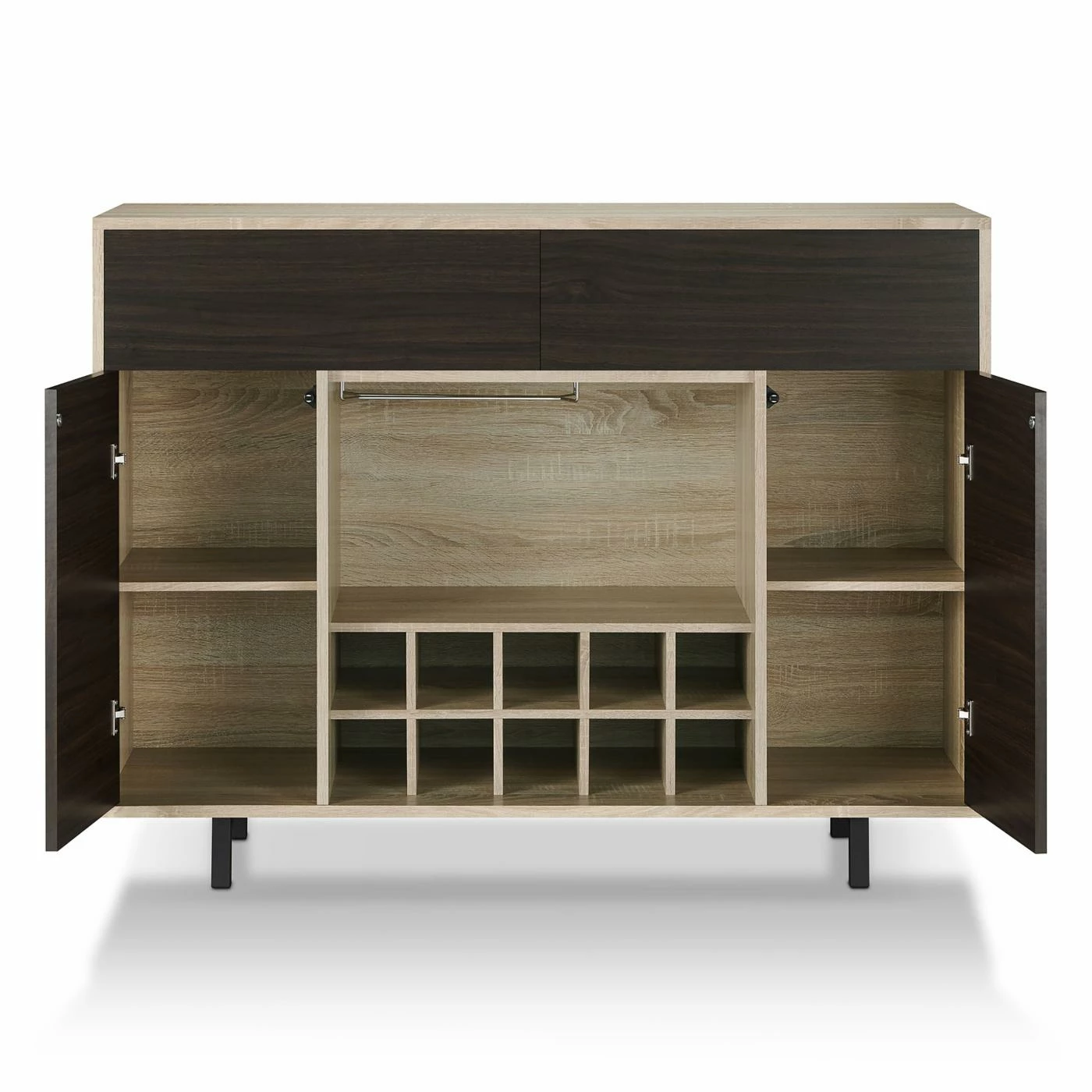 Best deal π Wine Glass Storage Furniture Of America Conejo Contemporary Multi-Storage Buffet βοΈ - Image 4