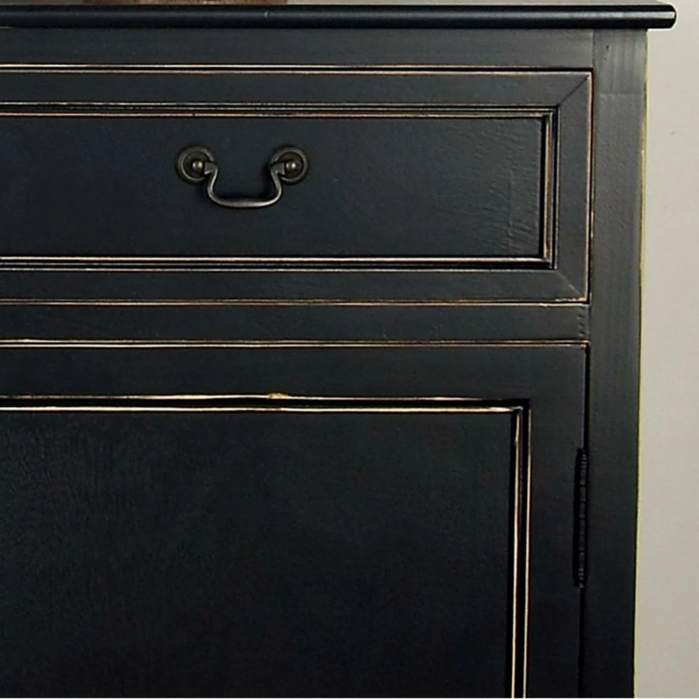 Best Sale π₯° Wine Bottle Storage DecMode 2-Drawer Sideboard - Black π - Image 6