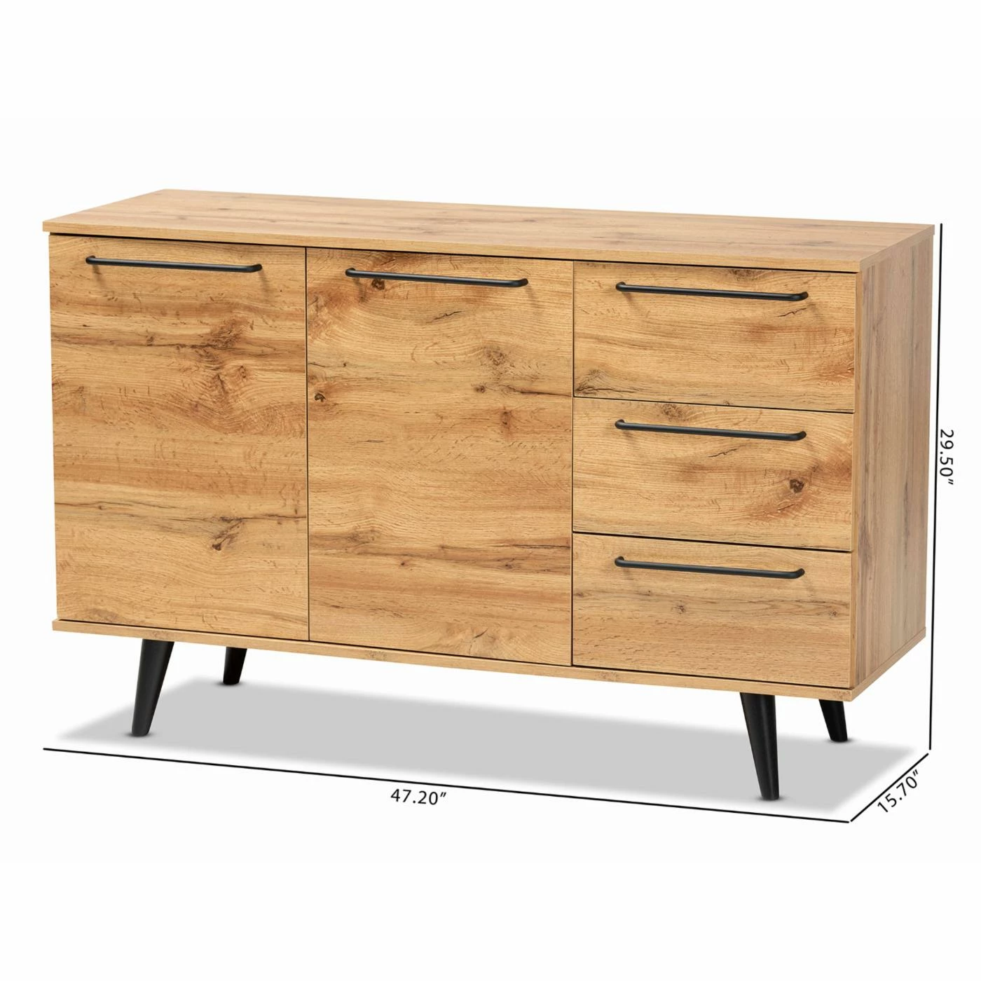 Hot Sale β Buffets & Sideboards Baxton Studio Radley 3-Drawer Sideboard Buffet π - Image 8