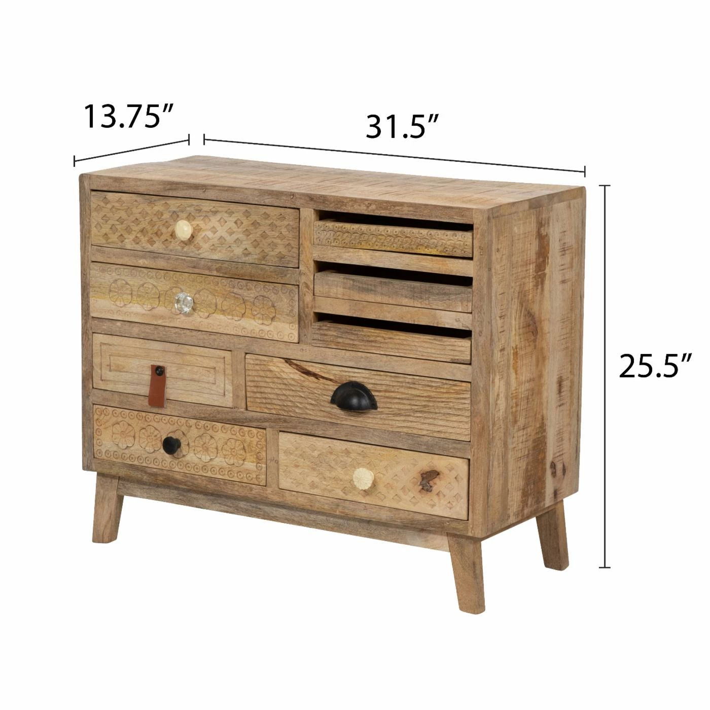 Cheapest π Credenzas Furniture Of America Dorriston Natural Tone 9-Drawer Chest 𧨠- Image 9
