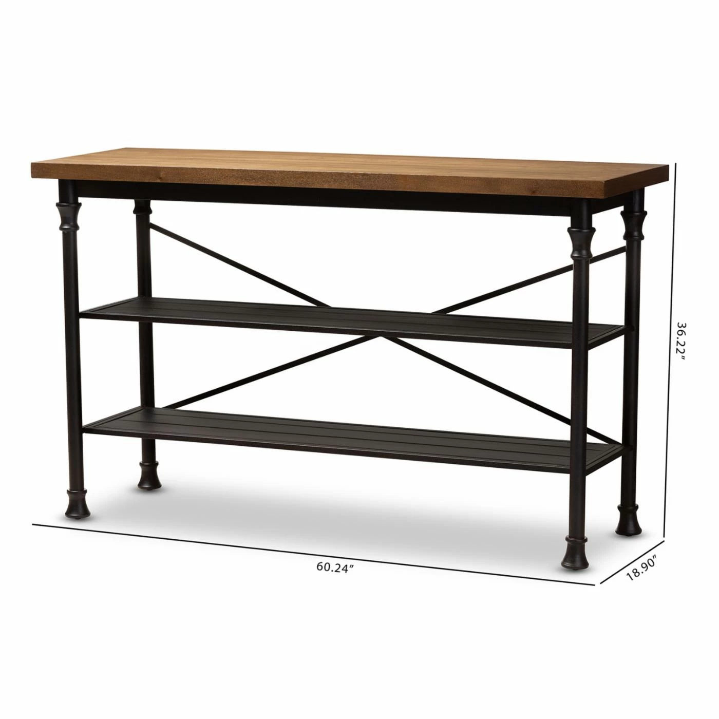 Top 10 π Buffets & Sideboards Baxton Studio Velera Vintage Kitchen Storage Shelf Unit π - Image 7