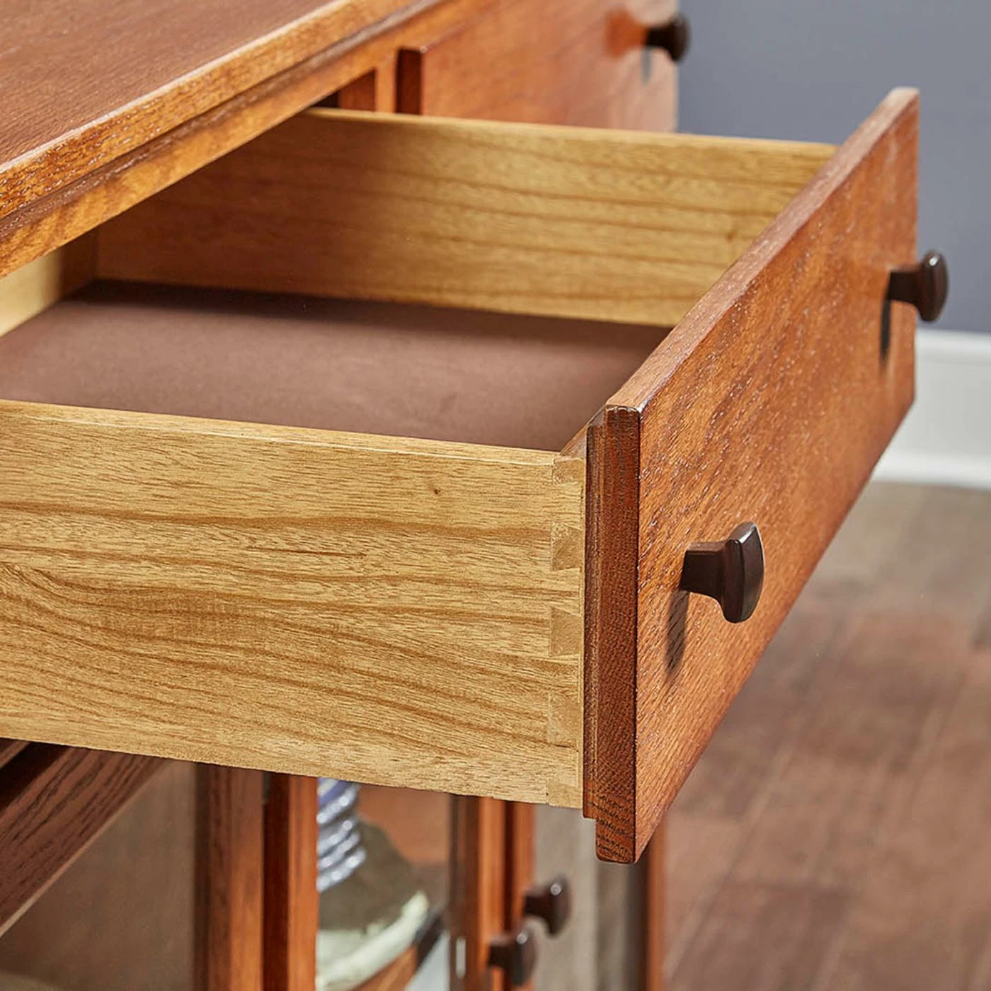 Cheapest π Glass Doors A-America Laurelhurst 3-Door Dining Server - Mission Oak π - Image 3