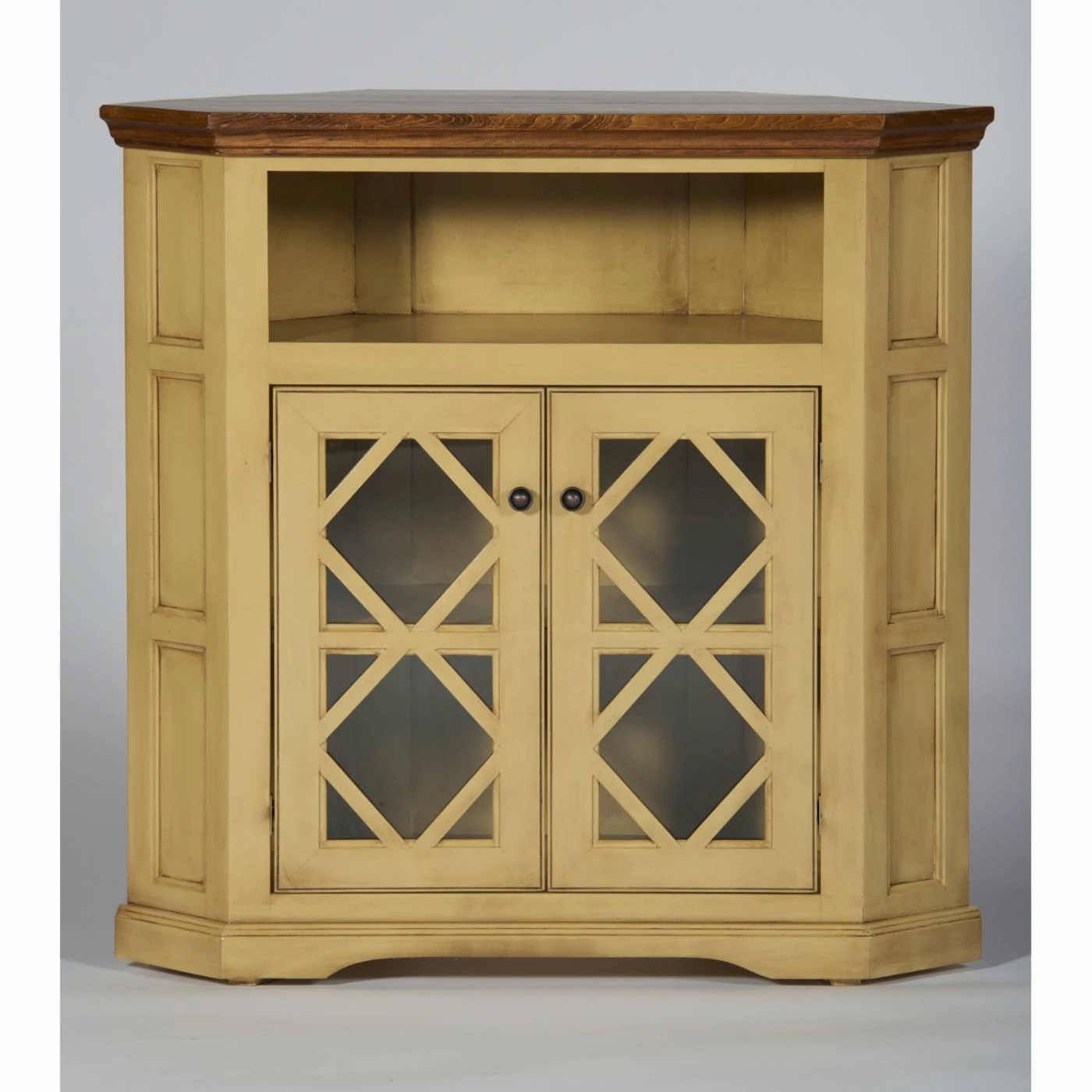 Brand new β Glass Doors Eagle Furniture 42 In. Shelter Bay Corner Credenza π - Image 3