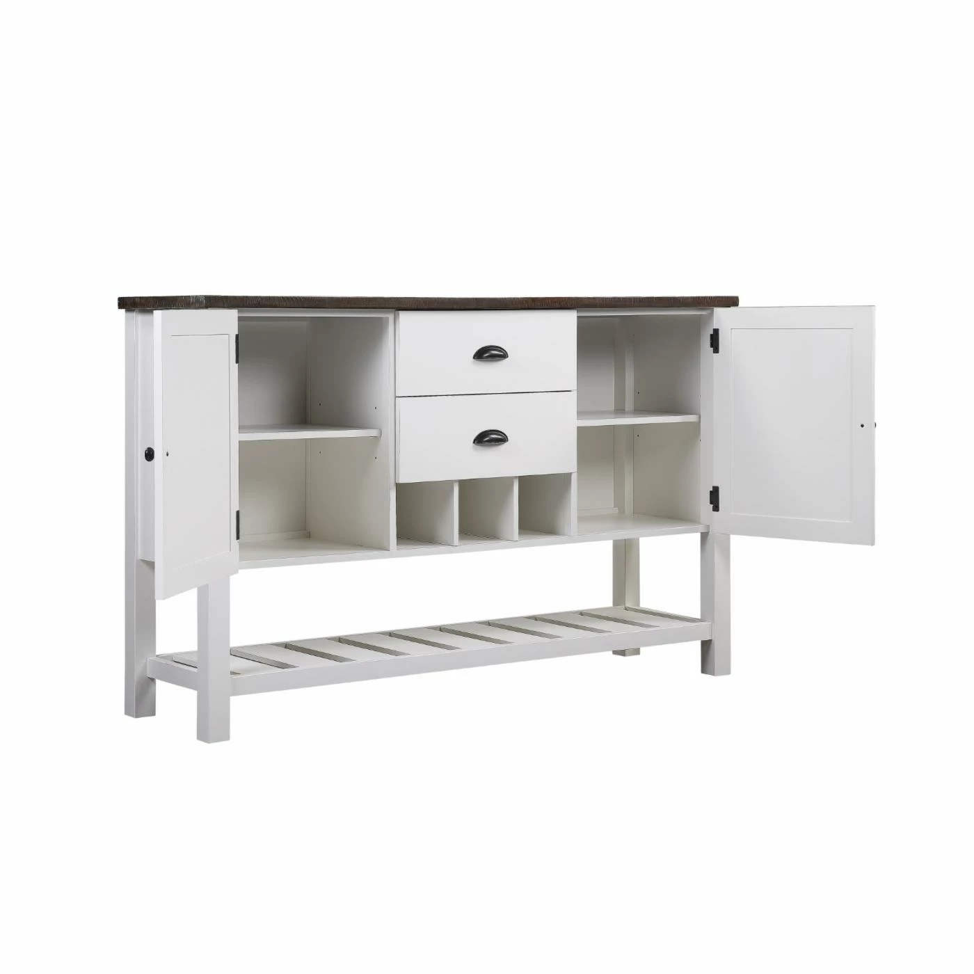 Brand new π Wine Bottle Storage HN Home Lexington Modern Farmhouse Distressed Server 𧨠- Image 3