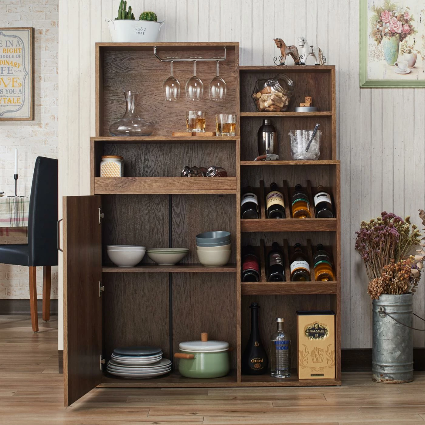 Top 10 π Wine Glass Storage HN Home Thayer Modern Farmhouse Rustic Wine Cabinet Buffet π₯° - Image 3