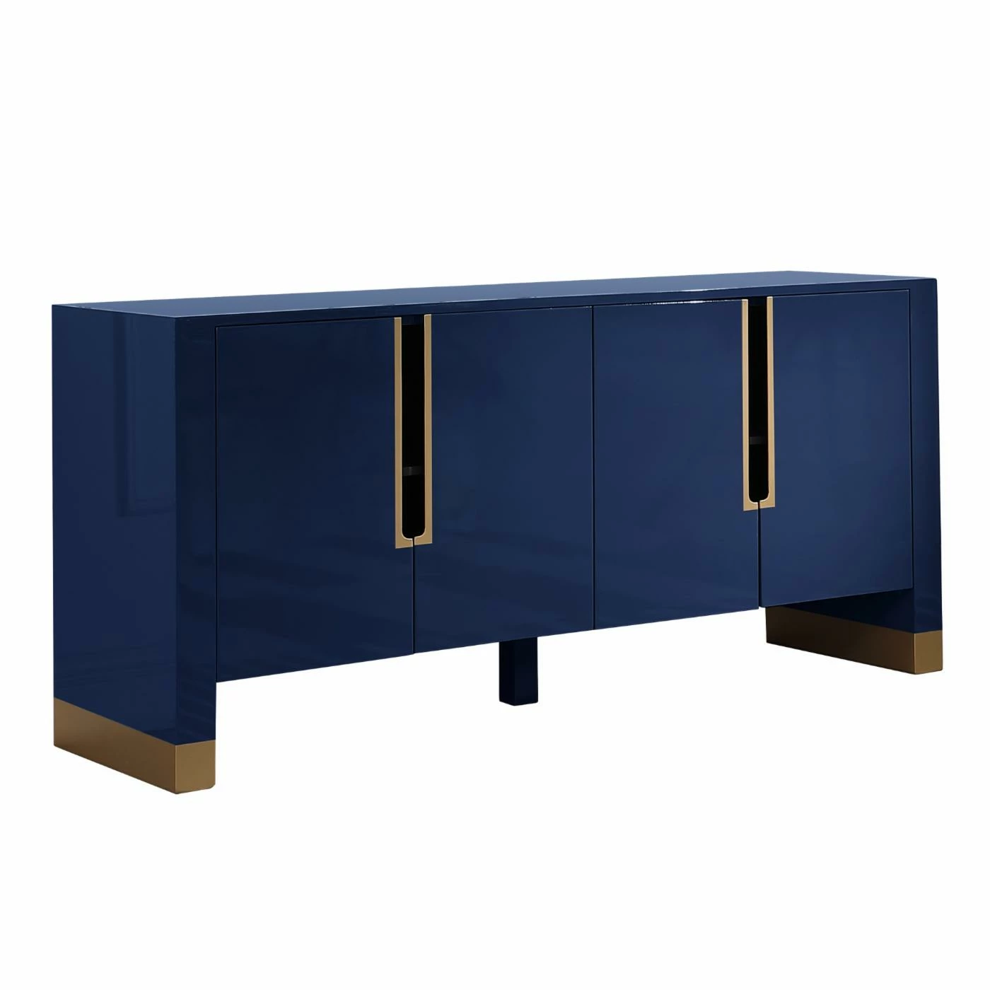 Deals π Best Master Furniture Buffets & Sideboards Theona High Gloss Lacquer Sideboard/Buffet With Gold Trim β€οΈ - Image 3