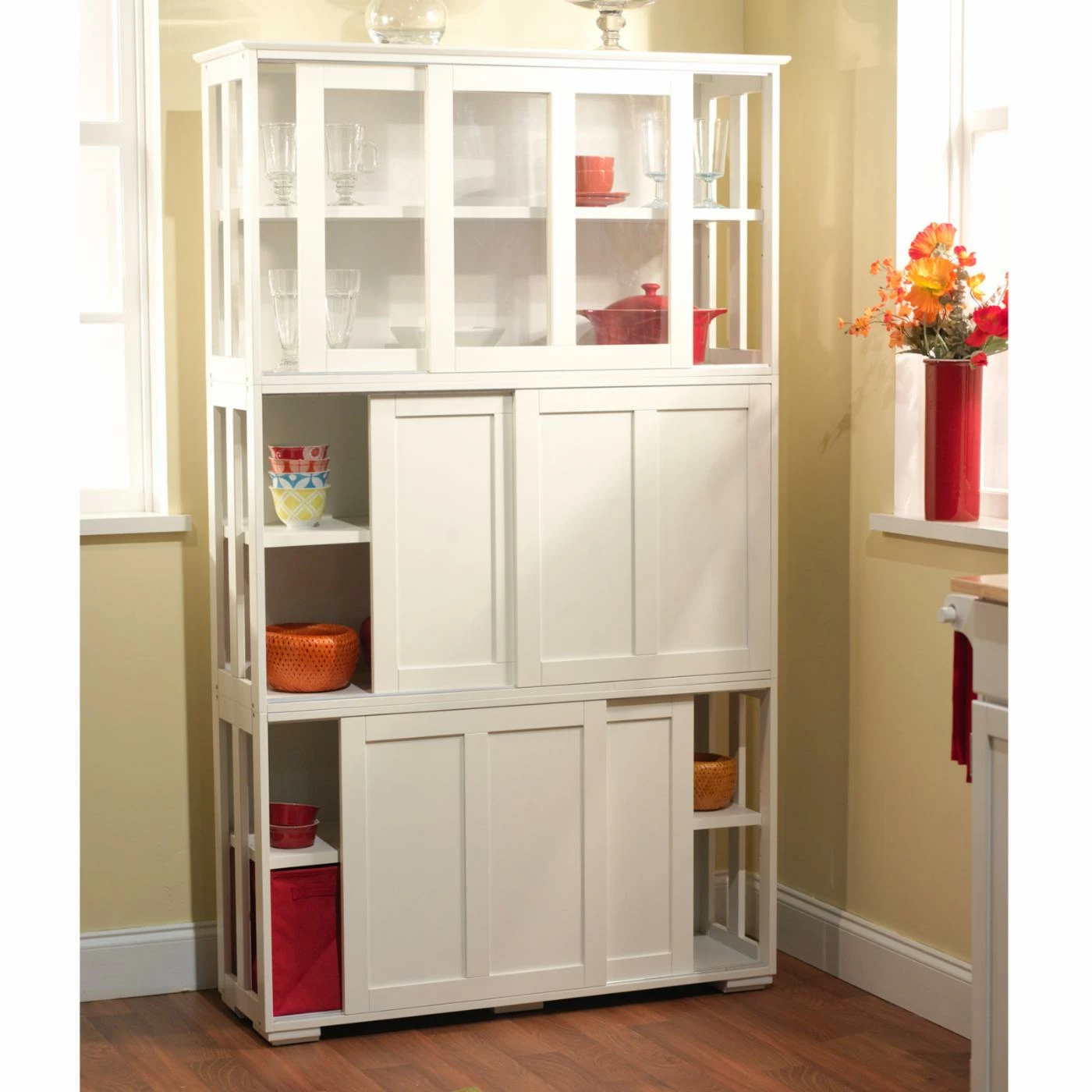 Buy π All Other Brands Sliding Doors Pacific Stackable Cabinet With Glass Door π - Image 3