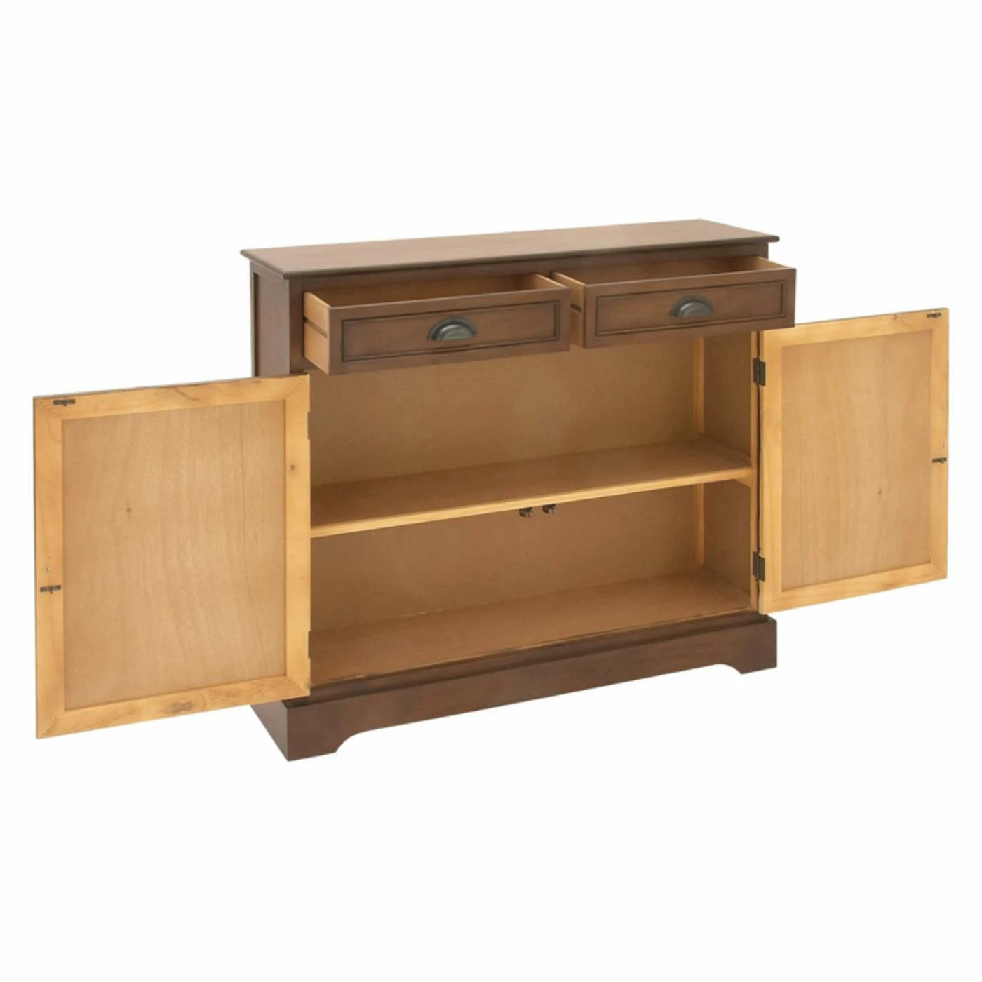 Budget π Wine Bottle Storage DecMode 2-Drawer Sideboard π - Image 3