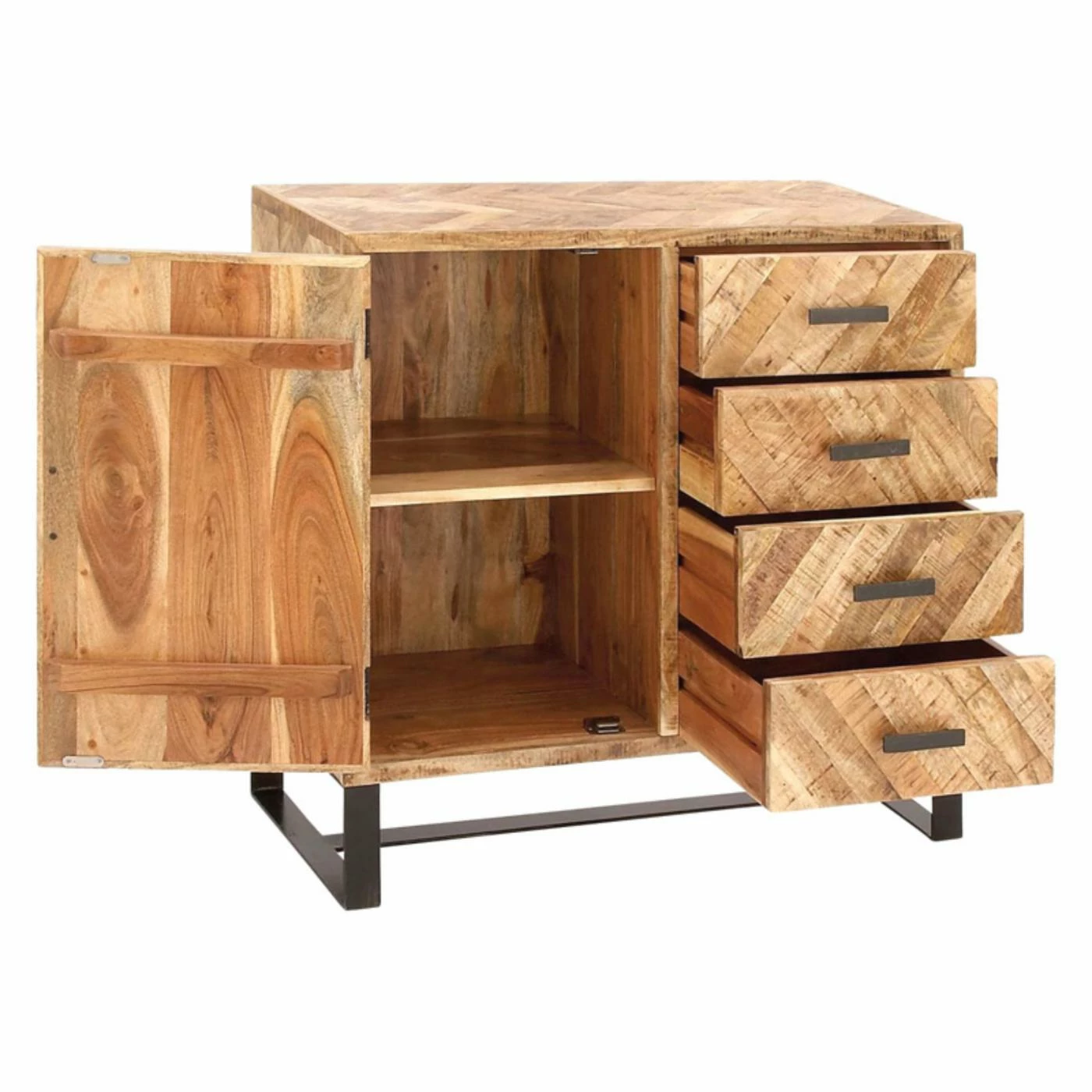 Best Sale π₯ Buffets & Sideboards DecMode Wood Sideboard Cabinet π― - Image 3