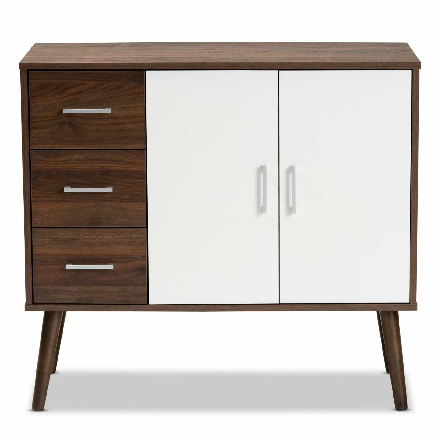Cheap π Buffets & Sideboards Baxton Studio Leena Mid-Century Modern 3 Drawer Sideboard Buffet π - Image 3