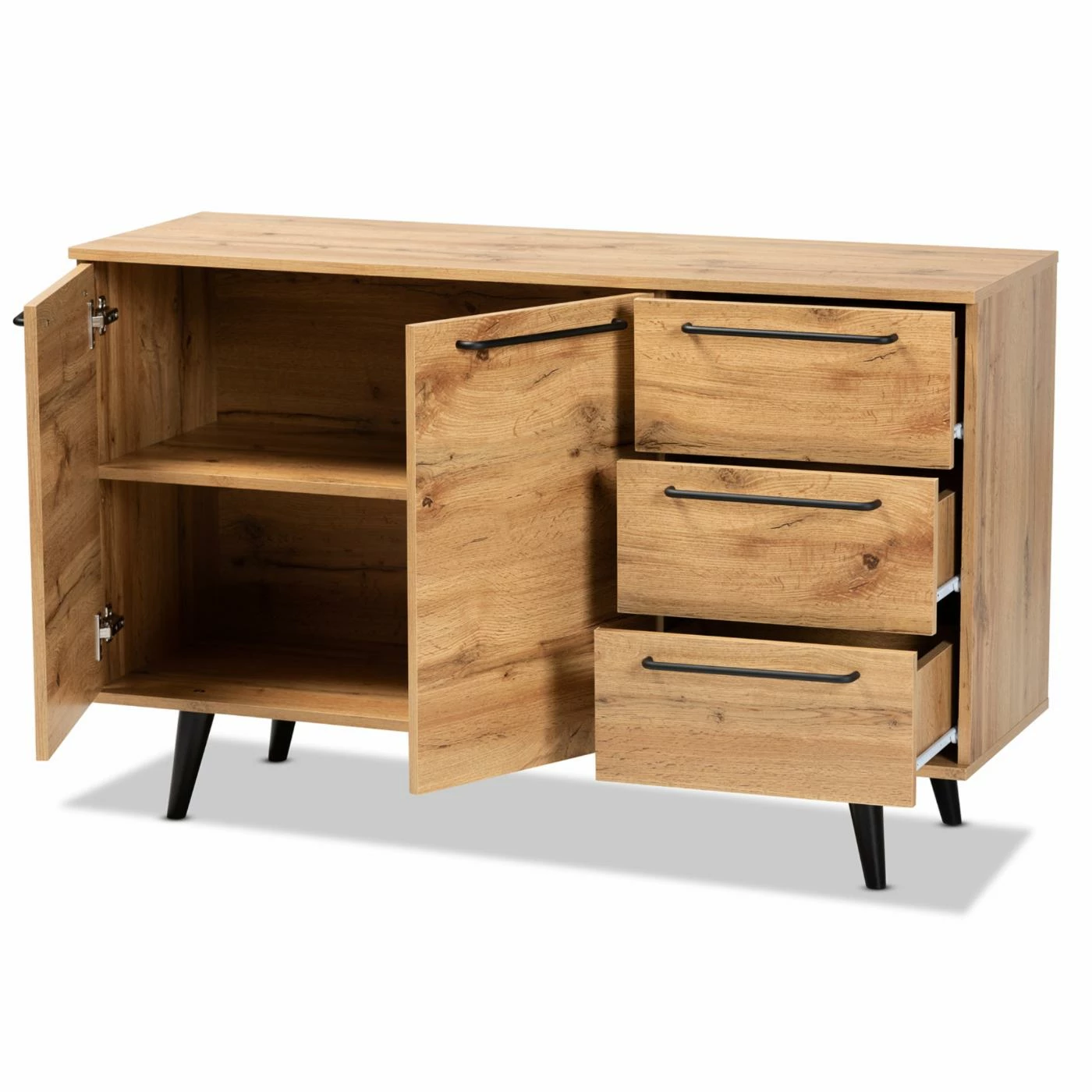Hot Sale β Buffets & Sideboards Baxton Studio Radley 3-Drawer Sideboard Buffet π - Image 3