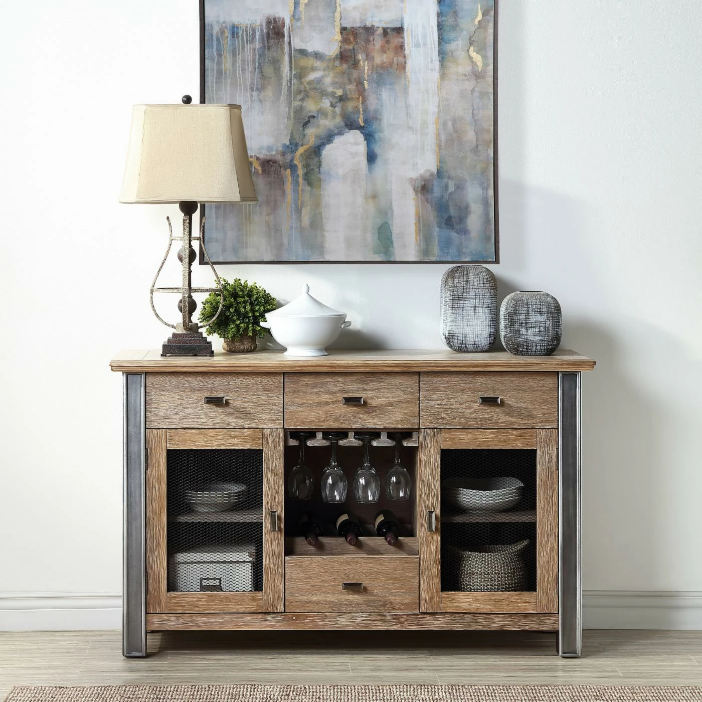 Wholesale π Wine Glass Storage Acme Furniture Nathaniel Dining Buffet Server β - Image 2
