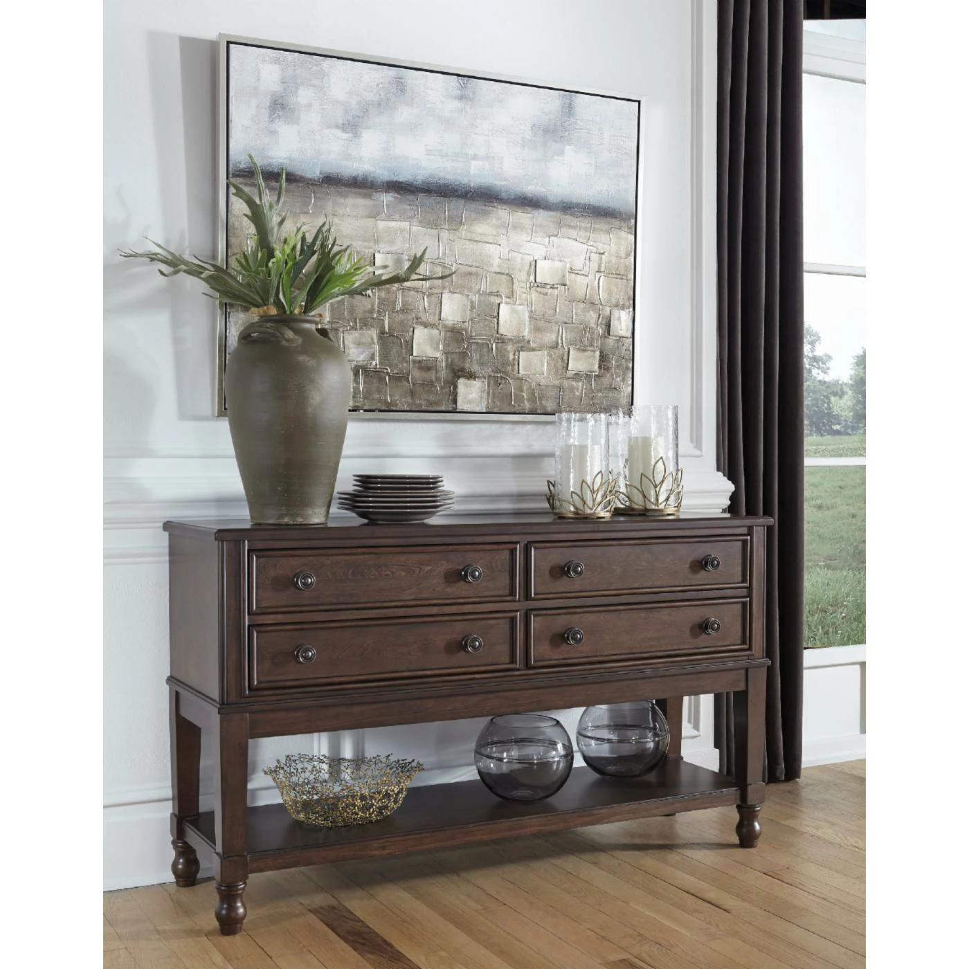 Cheapest π Buffets & Sideboards Signature Design By Ashley Adinton Dining Room Server - Reddish Brown π - Image 2