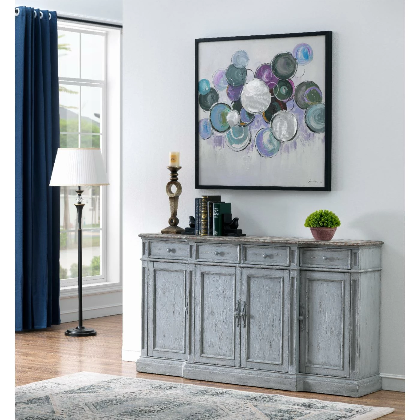 Outlet π Credenzas Coast To Coast Imports Delaney 4 Door Drawer Credenza π₯° - Image 2