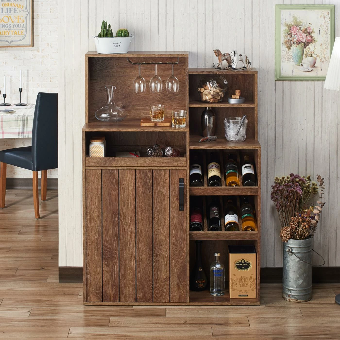 Top 10 π Wine Glass Storage HN Home Thayer Modern Farmhouse Rustic Wine Cabinet Buffet π₯° - Image 2