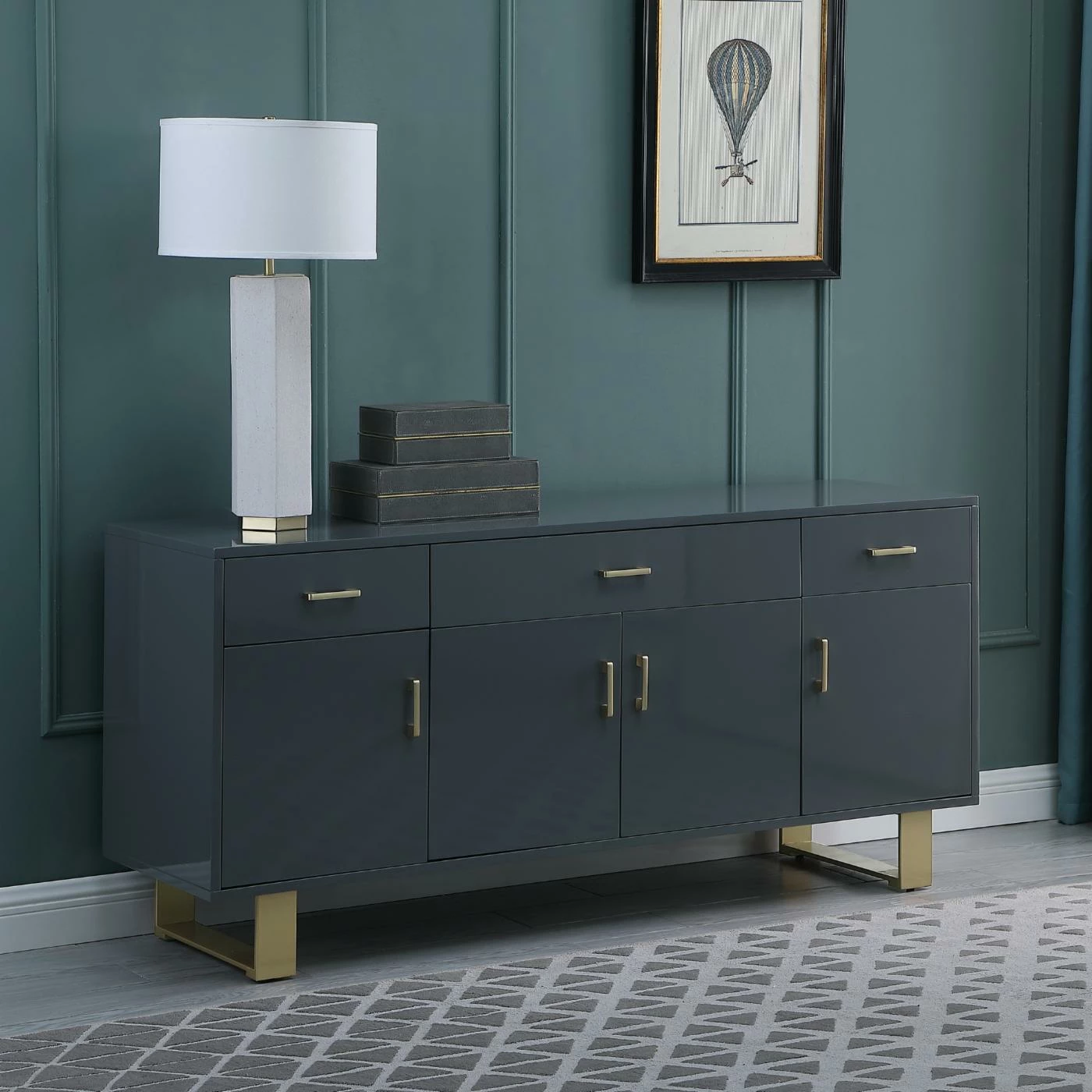 Top 10 β Best Master Furniture Buffets & Sideboards Tyrion High Gloss Lacquer Sideboard/Buffet π - Image 2