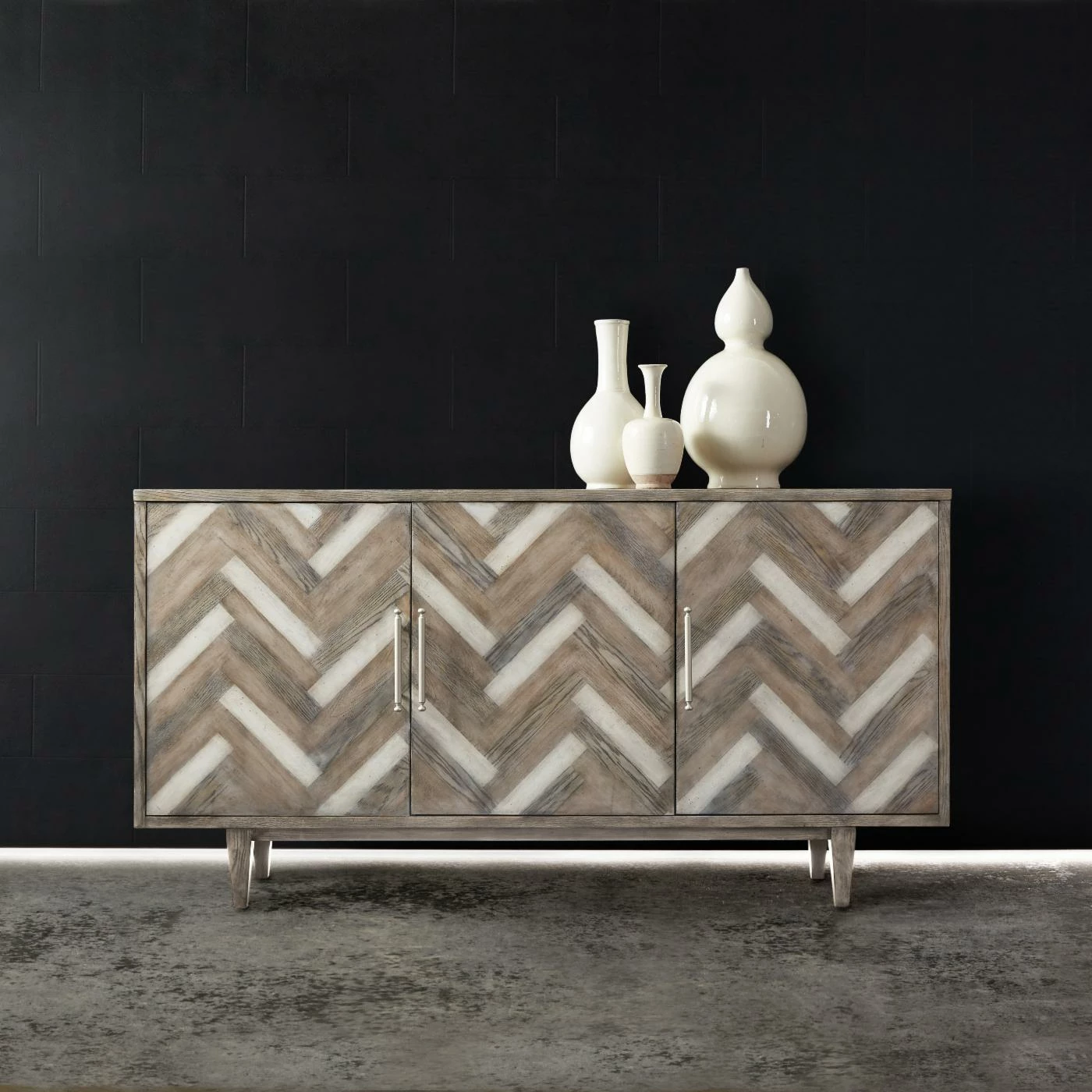 Coupon β Adjustable Shelves Hooker Furniture Melange Natural Beauty 3 Door Credenza β - Image 2