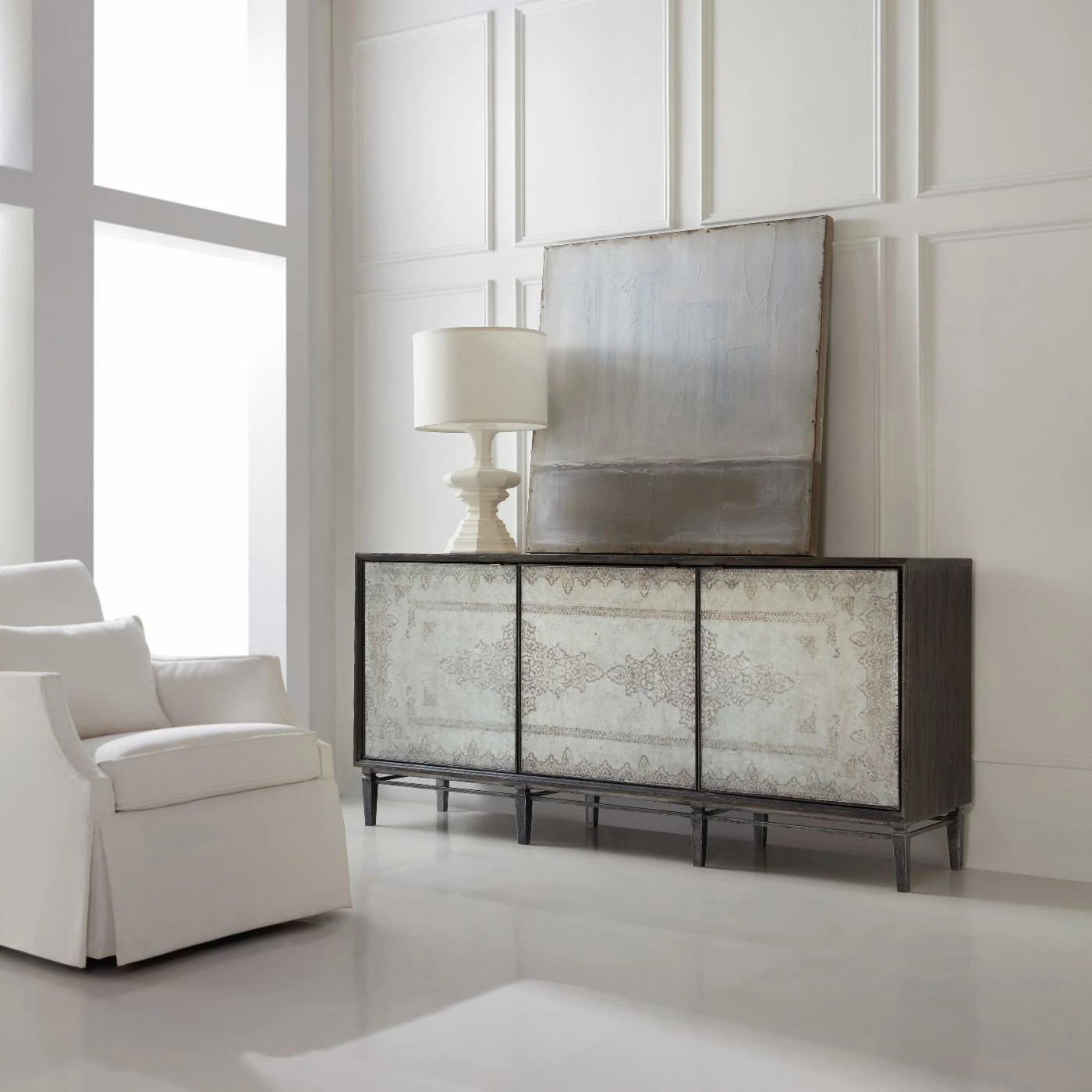 Buy π Buffets & Sideboards Hooker Furniture Melange Rosella 3 Door Console β¨ - Image 2