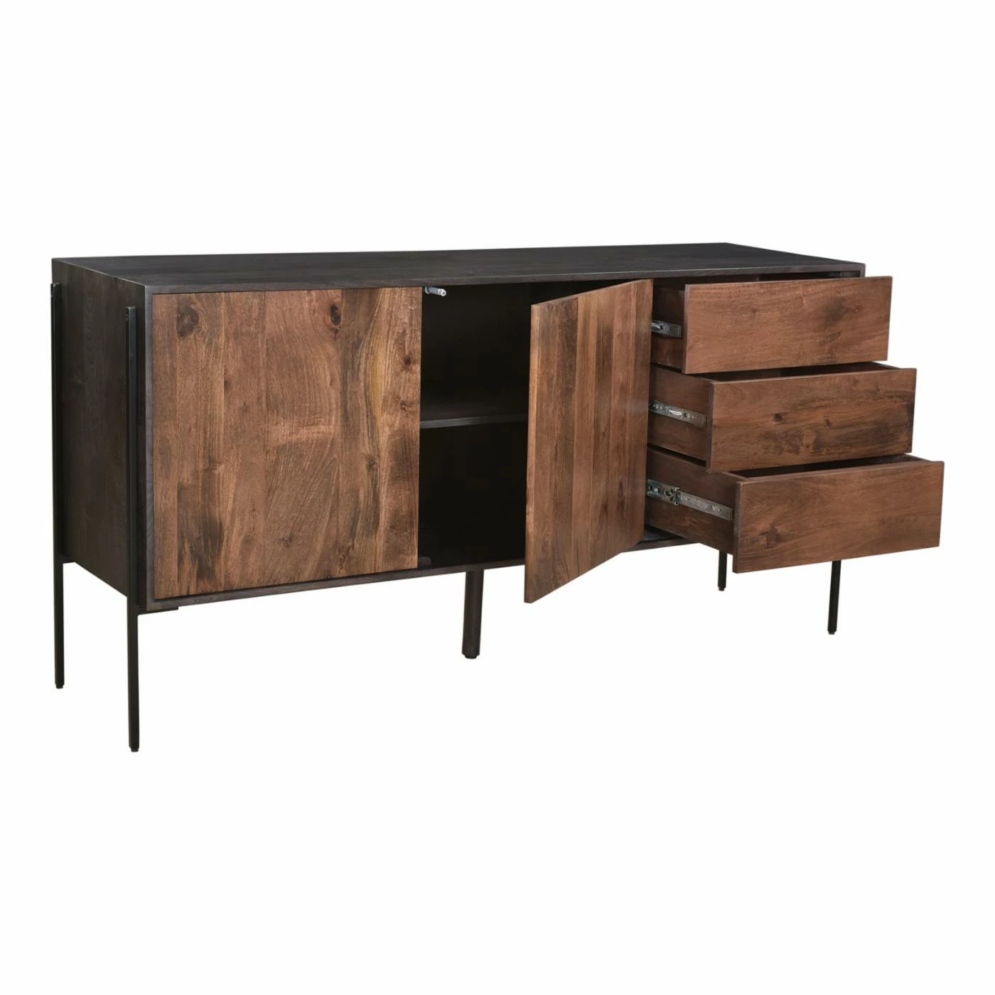 Deals π Sideboards & Buffets Moes Home Collection Tobin 3 Drawer Sideboard π - Image 2