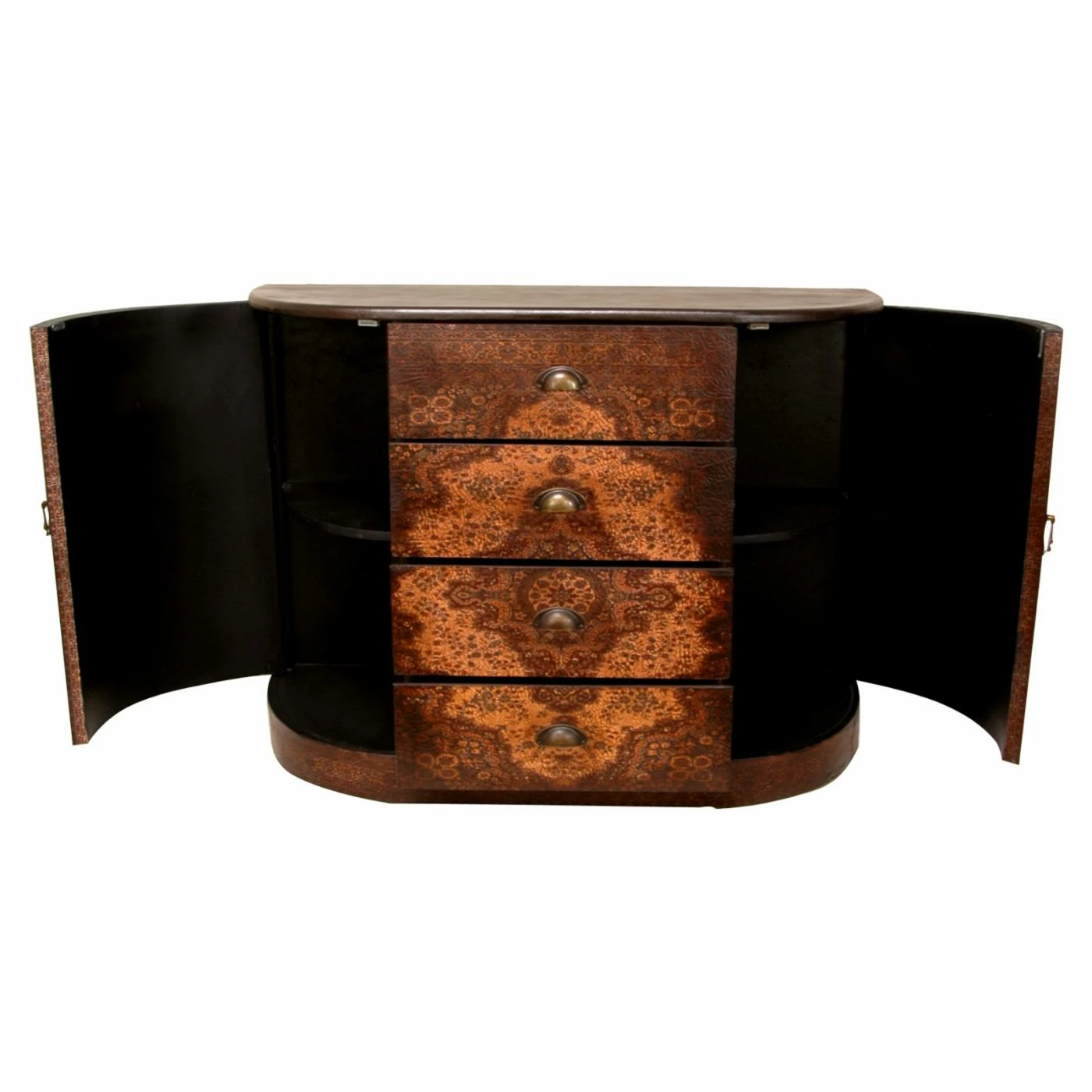 Flash Sale π Credenzas Oriental Furniture Olde-Worlde European 4 Drawer Credenza π - Image 2