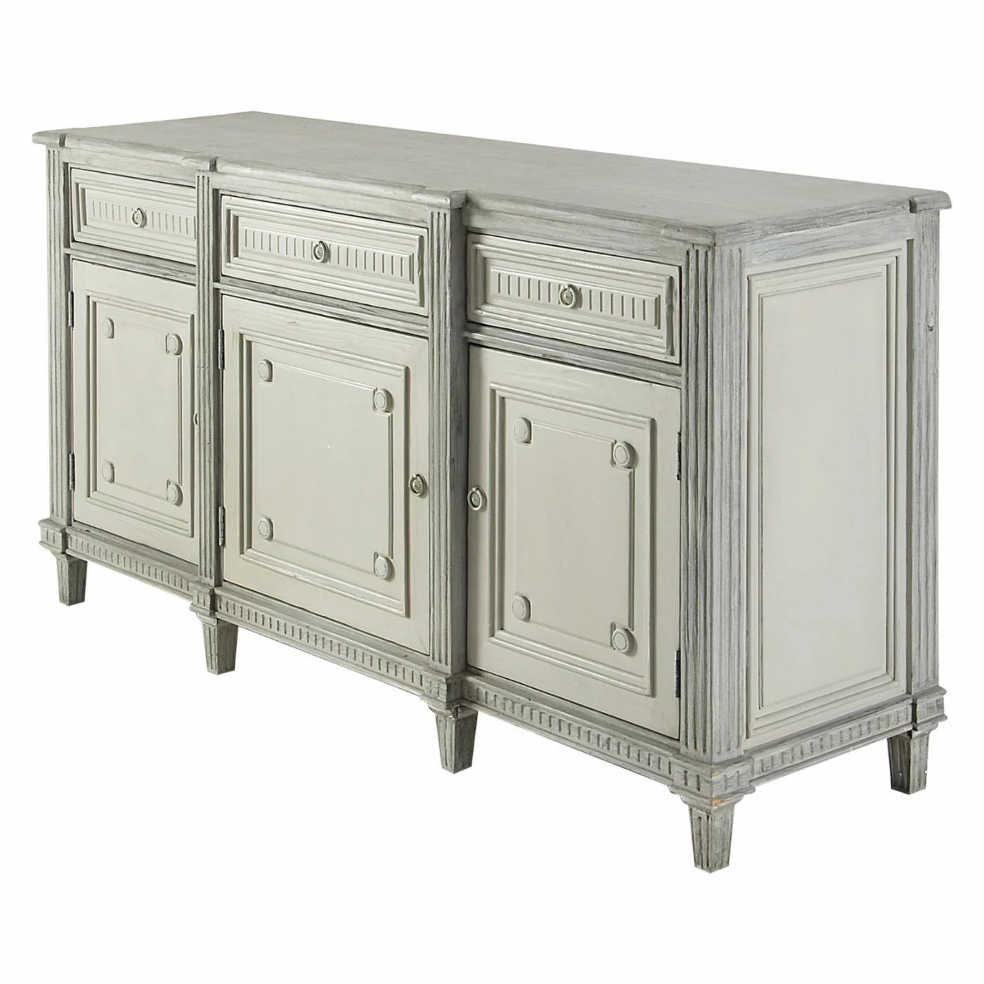 Flash Sale π Buffets & Sideboards DecMode Farmhouse Rectangular Pine Wood Buffet Cabinet β¨ - Image 2