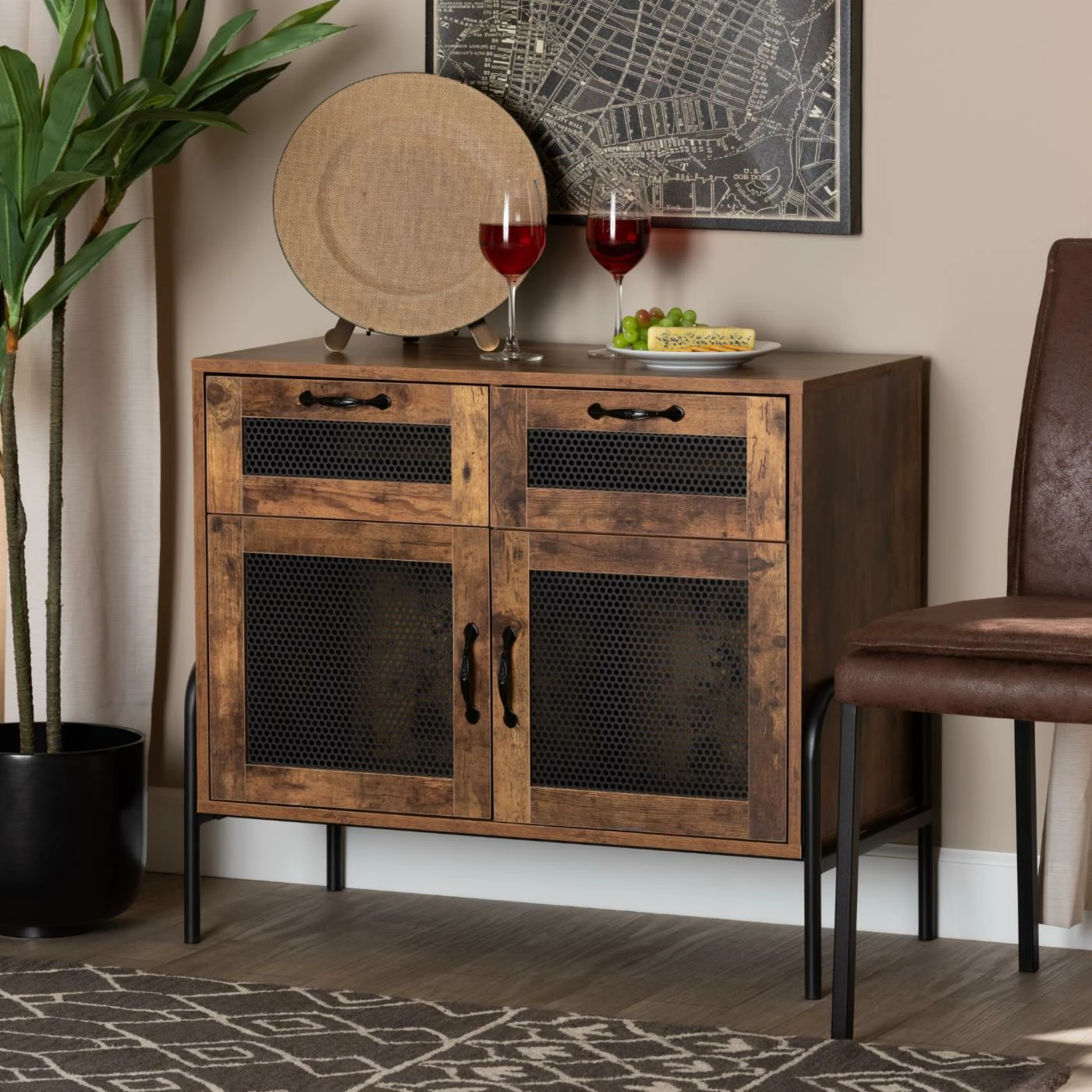 Deals β Buffets & Sideboards Baxton Studio Valeska 2-Drawer Sideboard π― - Image 2
