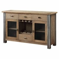 Wholesale 🎉 Wine Glass Storage Acme Furniture Nathaniel Dining Buffet Server ⭐