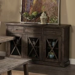 Deals 🔥 Alpine Furniture Buffets & Sideboards Alpine Newberry Sideboard 🌟
