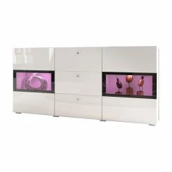 Cheapest 😍 Glass Doors Helvetia Baros Sideboard 🔔