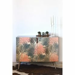 Buy 😍 Credenzas Deny Designs Emanuela Carratoni Pattern Jungle Credenza 👍
