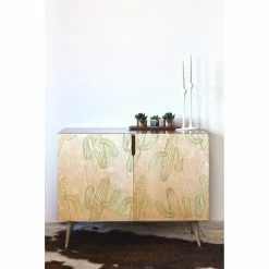 New 🤩 Credenzas Deny Designs Sophia Buddenhagen Cactus Party Credenza 🤩