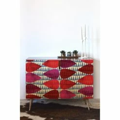 Outlet 🧨 Credenzas Deny Designs Emmie K Pink Drop Credenza 🤩