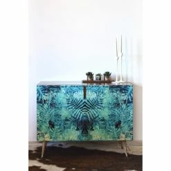Wholesale 🎉 Credenzas Deny Designs Marta Barragan Camarasa Blue Tropical Jungle Credenza ⌛