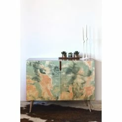 Discount π Credenzas Deny Designs Jacqueline Maldonado Marble Mist Credenza β