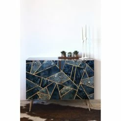 Buy 👍 Credenzas Deny Designs Elisabeth Frederickson Blue Stone Credenza 🛒