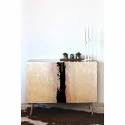 Best Sale β Credenzas Deny Designs Kelly Haines Mixed Paint Stripes Credenza π―