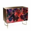 Coupon 👏 Adjustable Shelves Deny Designs Schatzi Brown Le Fleur Pink Credenza 🌟
