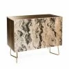 Brand new 🎁 Adjustable Shelves Deny Designs Lisa Argyropoulos Mono Melt Credenza 🎁