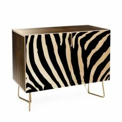 Outlet 👏 Credenzas Deny Designs Natalie Baca Zebra Stripes Credenza 🛒