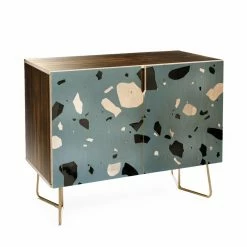 Best reviews of 🤩 Adjustable Shelves Deny Designs Mareike Boehmer Terrazzo 4 Credenza 🛒