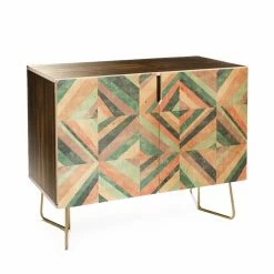 Hot Sale 😀 Adjustable Shelves Deny Designs Jacqueline Maldonado Hybrid Holistic Credneza 👏