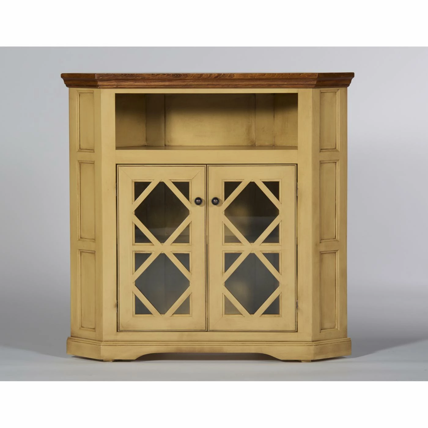 Brand new β Glass Doors Eagle Furniture 42 In. Shelter Bay Corner Credenza π