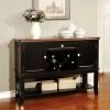 Hot Sale 😍 Wine Bottle Storage Furniture Of America Lohman Dual-Tone Dining Server 👏