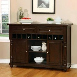 Best Pirce ⌛ Wine Bottle Storage Furniture Of America Perren Multiple Storage Dining Server 🔔