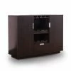 Coupon 🤩 Wine Glass Storage Furniture Of America Jennel Espresso Modern Multi-Storage Dining Buffet 🛒