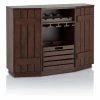 Budget 💯 Wine Bottle Storage Furniture Of America Ralley Vintage Walnut Transitional Removable Crate Server 🛒